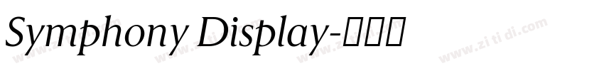 Symphony Display字体转换